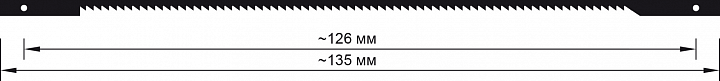 Пилки для лобзикового станка по дереву со штифтами 3,0х0,25х135 мм, 25 TPI JET, 6 шт. (JH931034)