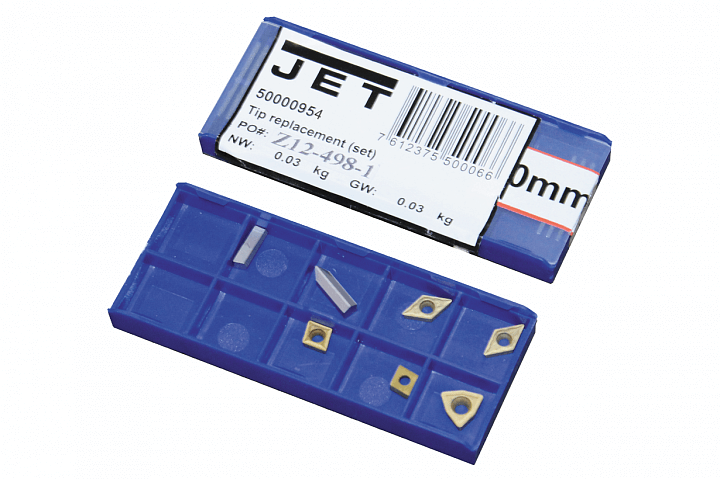 Набор сменных пластин для резцов сечением 8х8 и 10х10 мм JET, 7 шт. (50000954)